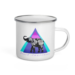 Fluid Awareness --- Lovelephant --- Enamel Mug