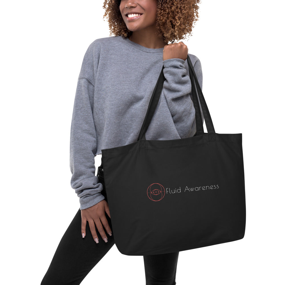 Fluid Awareness --- Third Eye --- Large Organic Tote Bag