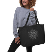 Fluid Awareness --- I Choose Love --- Large Organic Tote Bag