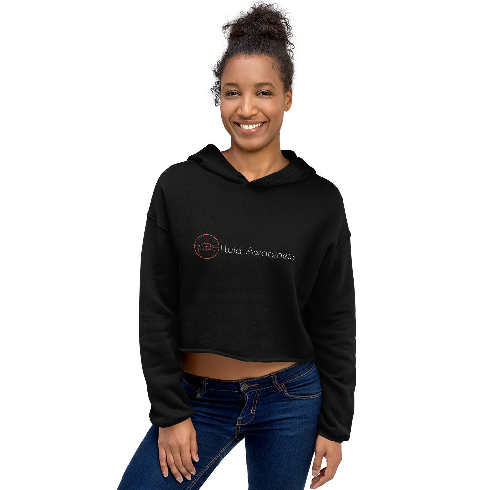 Fluid Awareness Crop Hoodie